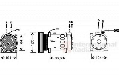 VAN WEZEL 0900k179 -  Компрессор, кондиционер